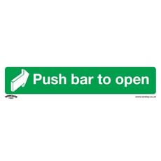 Sealey Rigid Plastic Push Bar To Open Sign