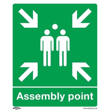 Sealey Rigid Plastic Assembly Point Sign