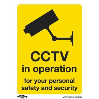 Sealey Self Adhesive Vinyl CCTV in Operation Sign Pack of 10 Price Comparisons | Compare The Build
