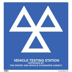 Sealey Rigid Plastic MOT Testing Station Sign