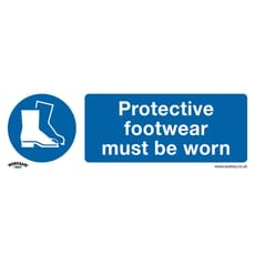 Sealey Self Adhesive Vinyl Protective Footwear Sign Pack of 10 Sealey Self Adhesive Vinyl Protective Footwear Sign Pack of 10