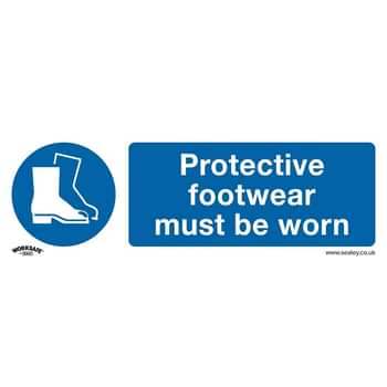 Sealey Self Adhesive Vinyl Protective Footwear Sign Pack of 10 Price Comparisons | Compare The Build