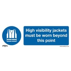 Sealey Self Adhesive Vinyl High Visibility Jackets Sign