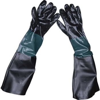 Sealey SSP41 Sand Blasting Gauntlets Long Cuff Gloves