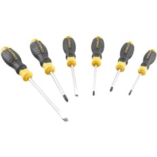 Stanley 6 Piece Cushion Grip Phillips and Slotted Screwdriver Set Stanley 6 Piece Cushion Grip Phillips and Slotted Screwdriver Set