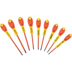 Stanley FatMax 10 Piece VDE Insulated Screwdriver Set Stanley FatMax 10 Piece VDE Insulated Screwdriver Set