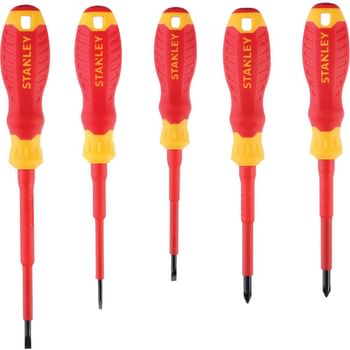 Stanley 5 Piece VDE Insulated Screwdriver Set