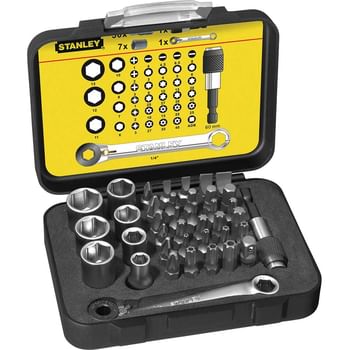 Stanley 39 Piece 1/4" Drive Screwdriver and Socket Bit Set
