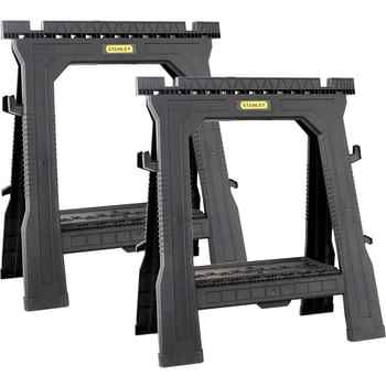 Stanley Pair Plastic Folding Sawhorse