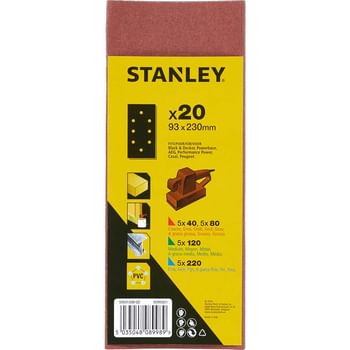 Stanley Punched Clip On 1/3 Sanding Sheets