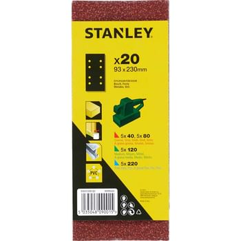 Stanley Punched Clip On 1/3 Sanding Sheets