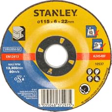 Stanley Depressed Centre Metal Grinding Disc