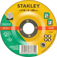 Stanley Depressed Centre Concrete and Stone Cutting Disc Stanley Depressed Centre Concrete and Stone Cutting Disc