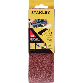 Stanley 60mm x 400mm Sanding Belts