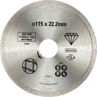 Stanley FatMax Continuous Rim Diamond Cutting Disc for Tiles 