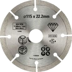 Stanley FatMax Diamond Cutting Disc for Concrete and Brick Stanley FatMax Diamond Cutting Disc for Concrete and Brick