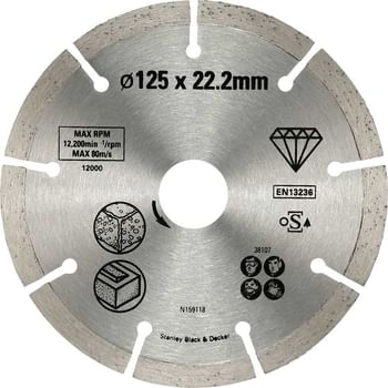 Stanley FatMax Diamond Cutting Disc for Concrete and Brick