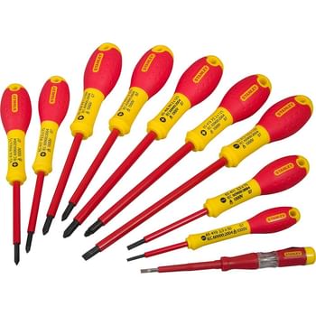 Stanley FatMax 10 Piece VDE Insulated Screwdriver Set