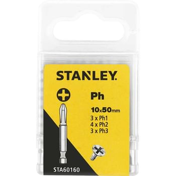 Stanley Mixed Phillips Screwdriver Bits
