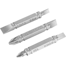 Stanley 3 Piece Double Ended Pozi and Slotted Screwdriver Bit Set Stanley 3 Piece Double Ended Pozi and Slotted Screwdriver Bit Set