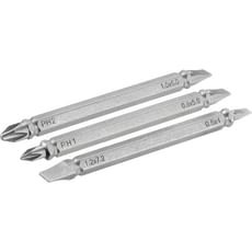 Stanley 3 Piece Double Ended Phillips and Slotted Screwdriver Bit Set Stanley 3 Piece Double Ended Phillips and Slotted Screwdriver Bit Set