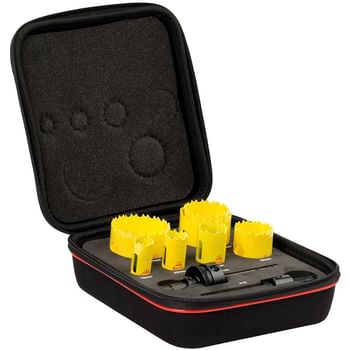 Starrett KDC07021 9 Piece Plumbers Hole Saw Set