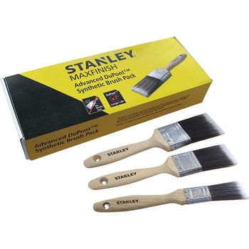 Stanley Maxfinish 3 Piece Synthetic Paint Brush Set