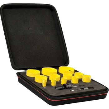 Starrett KFC12021 14 Piece Plumbers and Electricians Hole Saw Set