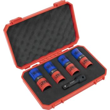 Sealey 5 Piece 1/2" Drive Double Ended Alloy Wheel Impact Socket Set