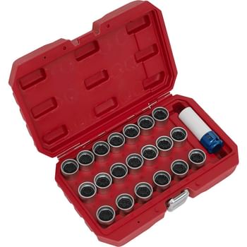 Sealey 21 Piece Locking Wheel Nut Key Set for Audi