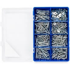 Sirius Assorted Aluminium Blind Rivets and Washers Kit 1/8"-3/16" BZP