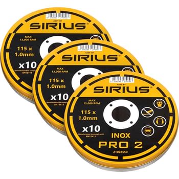 Sirius PRO-2 115mm x 1mm Universal Cutting Discs 30 Pack