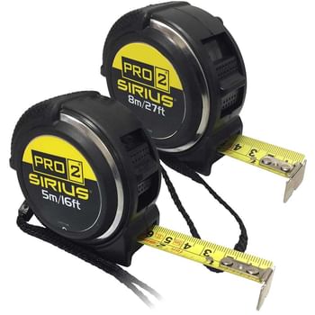 Sirius 2 Piece Pro 2 Tape Measure Set