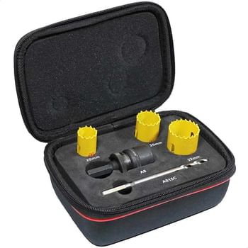 Starrett KFC03051 3 Piece Electricians Kwik-Change Hole Saw Set