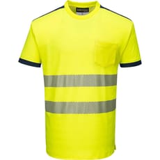 Portwest PW3 Hi Vis Cotton Comfort Short Sleeve T Shirt