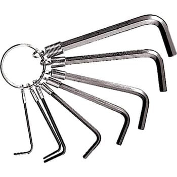 CK 8 Piece Hexagon Allen Keyring Set Imperial