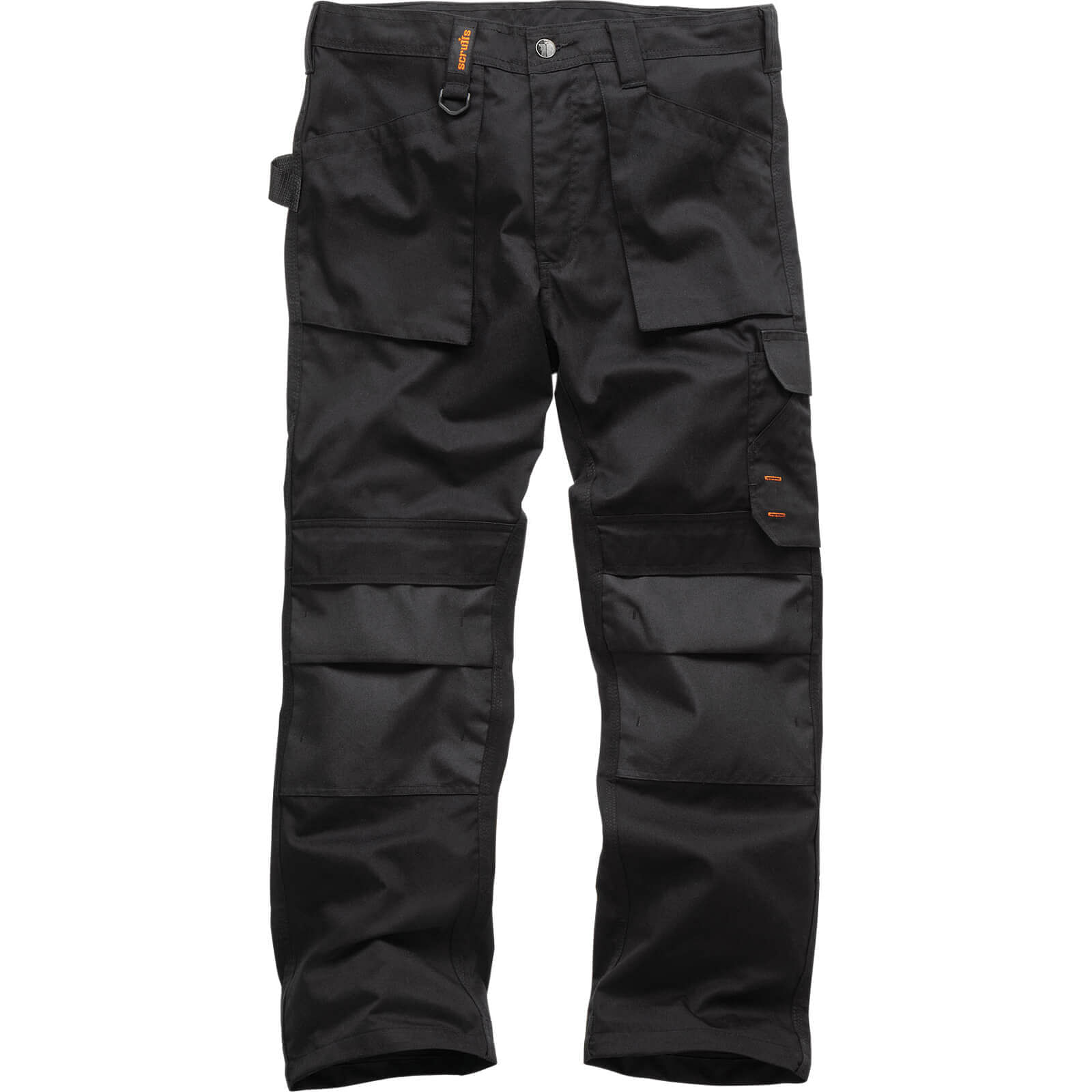 Scruffs Pro Flex Plus Trade Work Trousers Black - 36R | DIY at B&Q