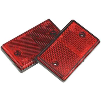 Sealey TB24 Reflex Reflector Red Oblong