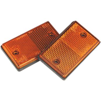 Sealey TB25 Reflex Reflector Amber Oblong