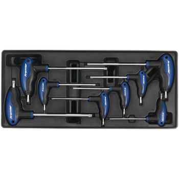 Sealey TBT05 8 Piece T Handle Torx Key Set in Module Tray
