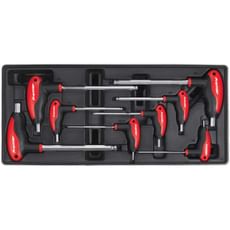 Sealey 8 Piece T Handle Ball End Hexagon Key Set Metric in Module Tray Sealey 8 Piece T Handle Ball End Hexagon Key Set Metric in Module Tray