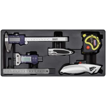 Sealey 6 Piece Measuring and Cutting Set in Module Tray