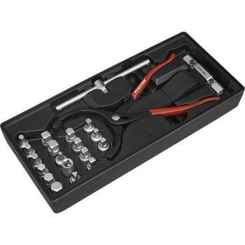 Sealey 21 Piece Oil Filter Wrench, Pliers and Drain Plug Kit in Module Tray