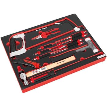 Sealey 13 Piece Hacksaw, Hammer and Punch Set in Module Tray for AP24 Tool Chests