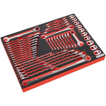 Sealey 44 Piece Specialised Spanner Set Metric in Module Tray