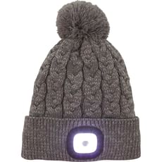 Town and Country Bobble Hat and Rechargeable LED Head Torch Town and Country Bobble Hat and Rechargeable LED Head Torch