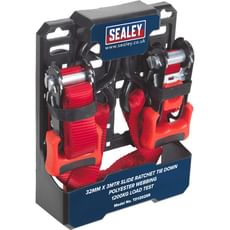 Sealey Slide Ratchet Tie Down Straps