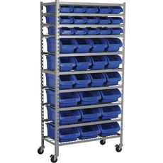 Sealey 36 Piece Mobile Bin Storage Rack
