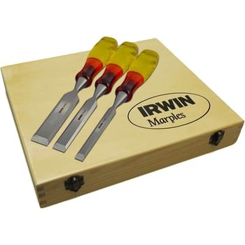 Marples M373 3 Piece Splitproof Bevel Edge Wood Chisel Set