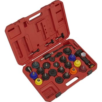 Sealey 25 Piece Automotive Cooling System Pressure Test Kit